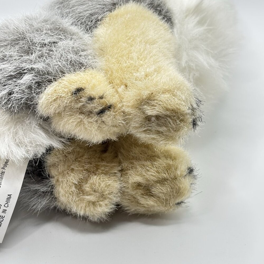 Defenders Of Wildlife Howling Wolf Pup 8” Plush Stuffed Animal Dog Puppy Gray - Picture 10 of 13